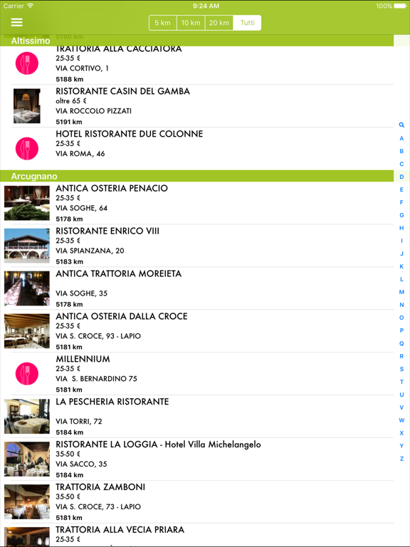 Screenshot #5 pour I Ristoratori di Vicenza