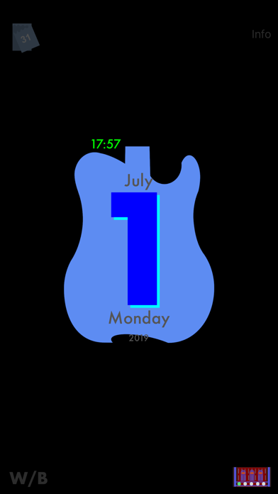 GuitarSilhouetteCalendar screenshot 3