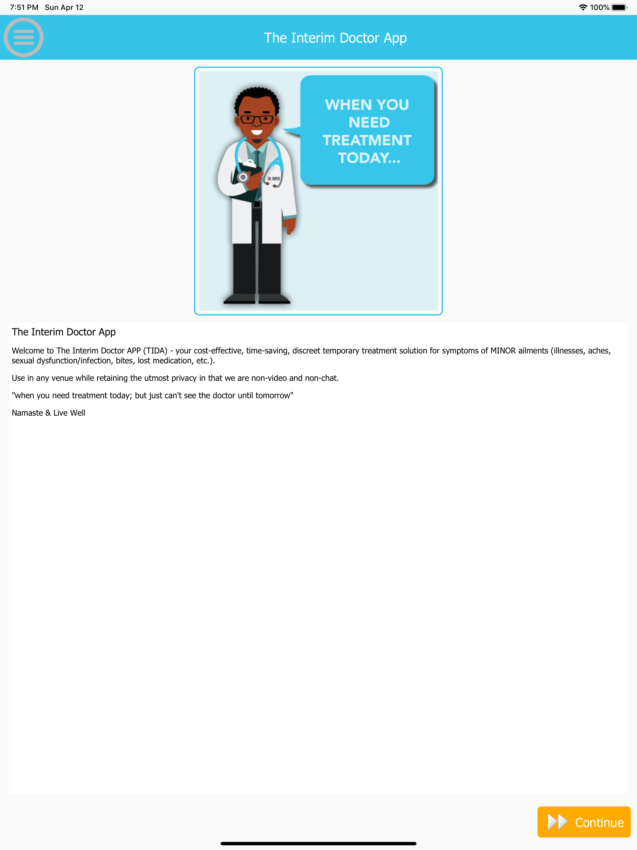 TIDAmed - Doctor App