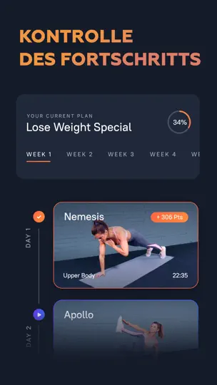 Screenshot von Fitness & Workout auf dem iPhone 3