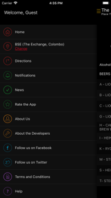 Bar Stock Exchange screenshot