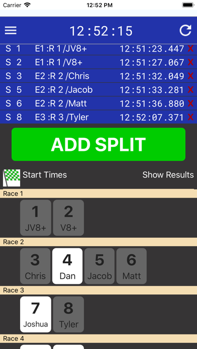 CrewTimer Regatta Timing screenshot 2