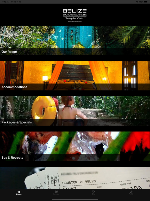 Belize Resort & Spa iPad screenshot 2 - Travel app