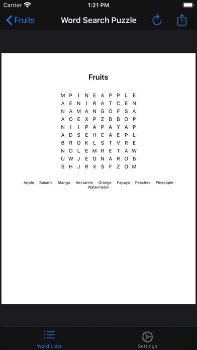Word Search Gen iPhone screenshot 8 - Utilities app