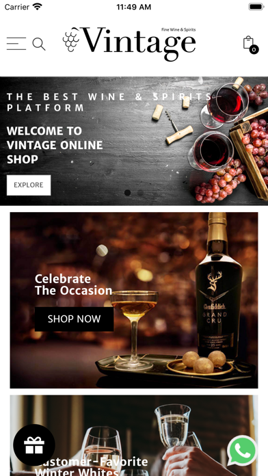 Screenshot #1 pour Vintage Wine & Spirits