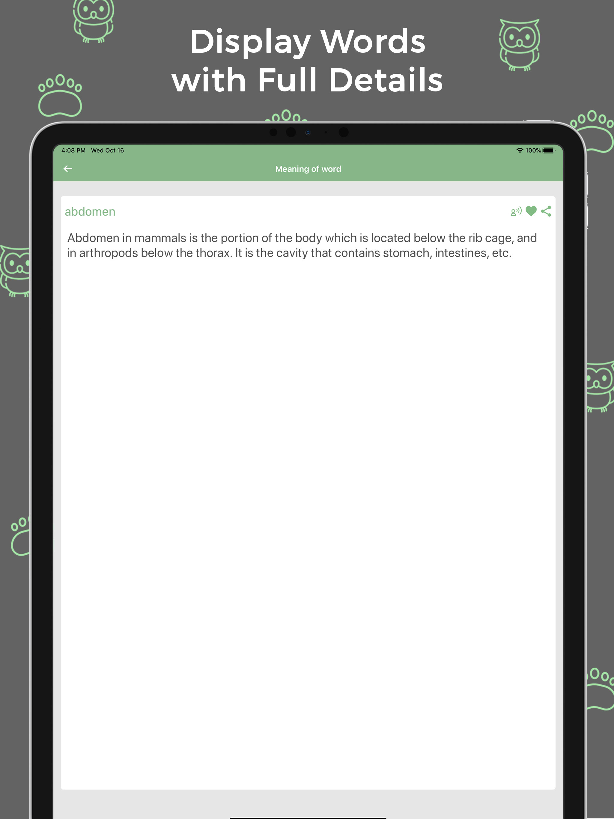 Zoology Dictionary -  Offline