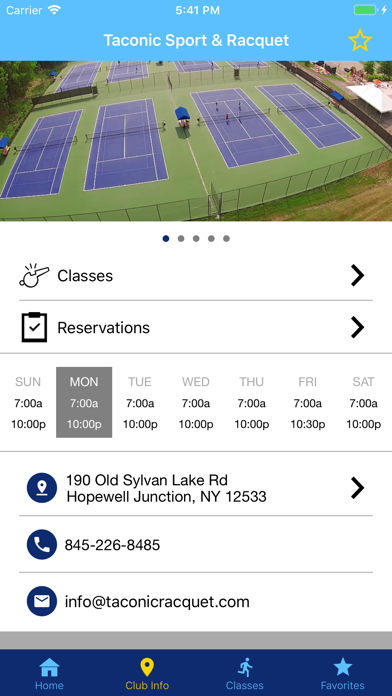 Taconic Sport & Racquet Screenshot