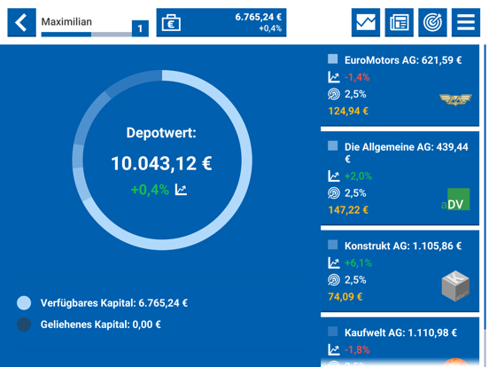 Screenshot #6 pour simVestor Börsenspiel
