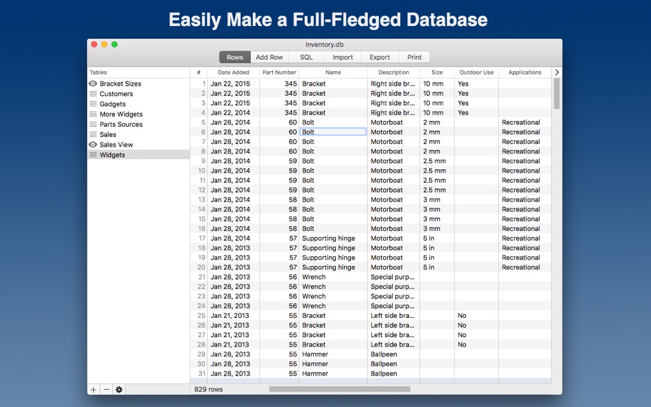#1. General DB (macOS) 由: Portable Databases
