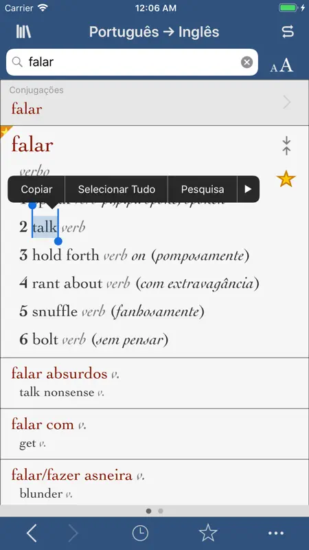 Ultralingua Português-Inglês screenshot 1 of 3