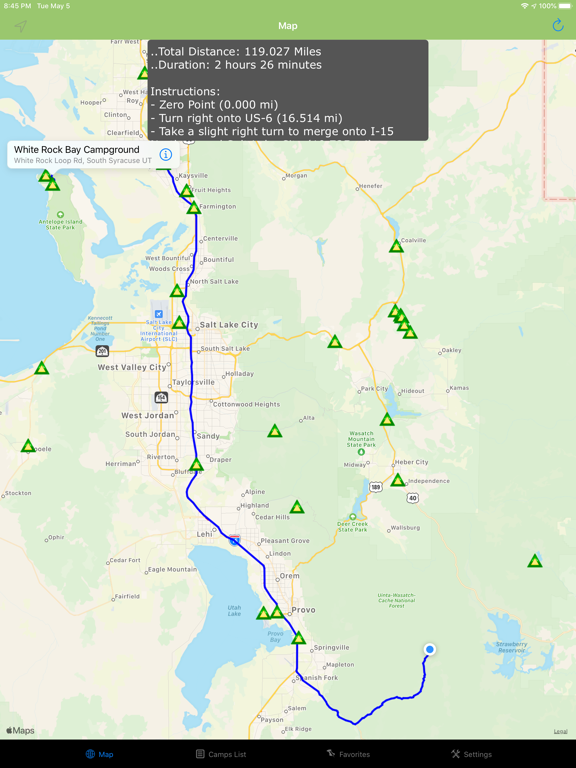 Screenshot #5 pour Utah – Camping & RV spots