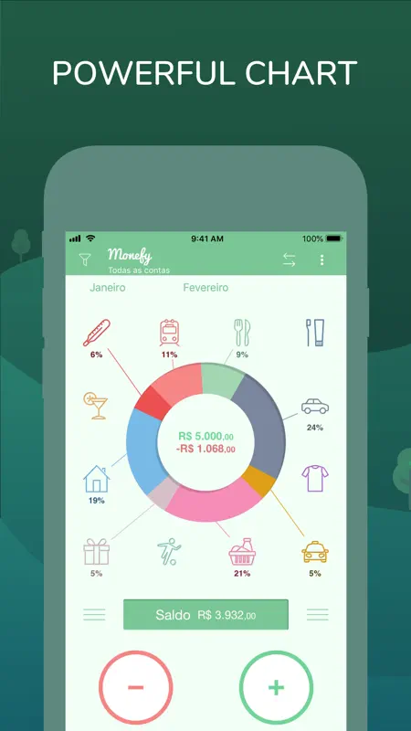 Monefy: Money Tracker screenshot 1 of 6