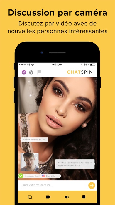 Télécharger Chatspin - Random Video Chat pour iPhone / iPad sur l'App Store  (Réseaux sociaux)