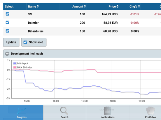 Screenshot #6 pour Stockportfolio Lite