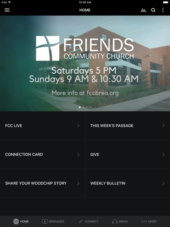 Friends Community Church iPad screenshot 1 - Education app