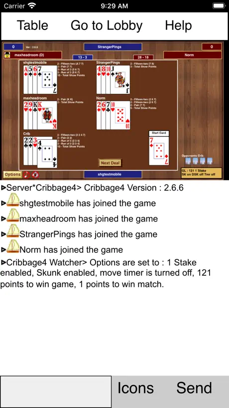 SHGCribbage 4 Player