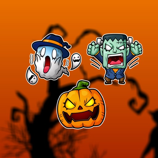 Halloween Scary Ghost Stickers Icon