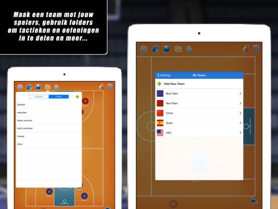 Tactisch Bord: Basketbal++ iPad app afbeelding 3