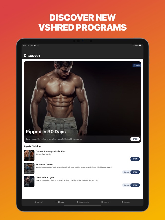 V Shred Diet Fitness On The App Store V Shred Diet Fitness On The App Store