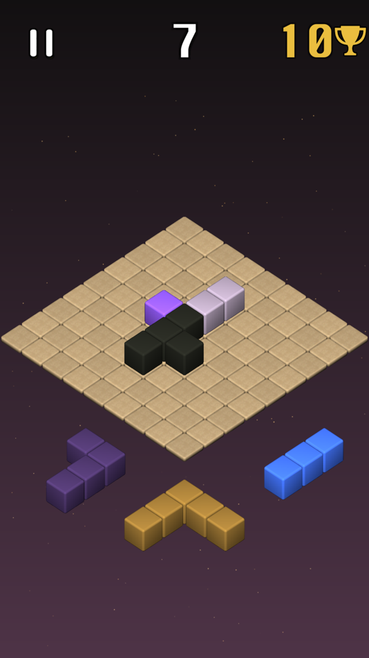 #1. Block Drop - 3d Cubes Puzzle (iOS) By: Fernando Gonzalez Frias