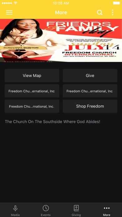 Freedom Church International Screenshot