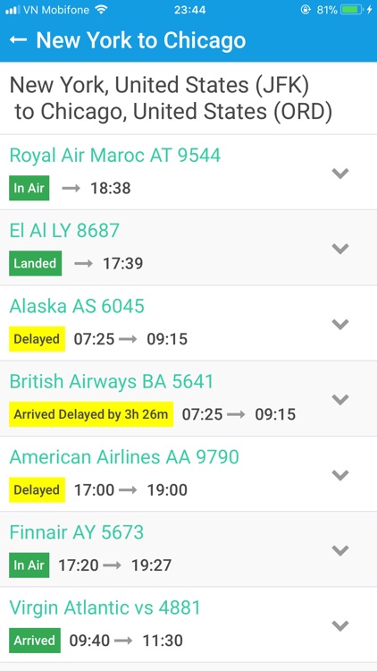 Flights Status