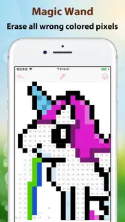 pixel4u: unicorn coloring game iphone screenshot 3