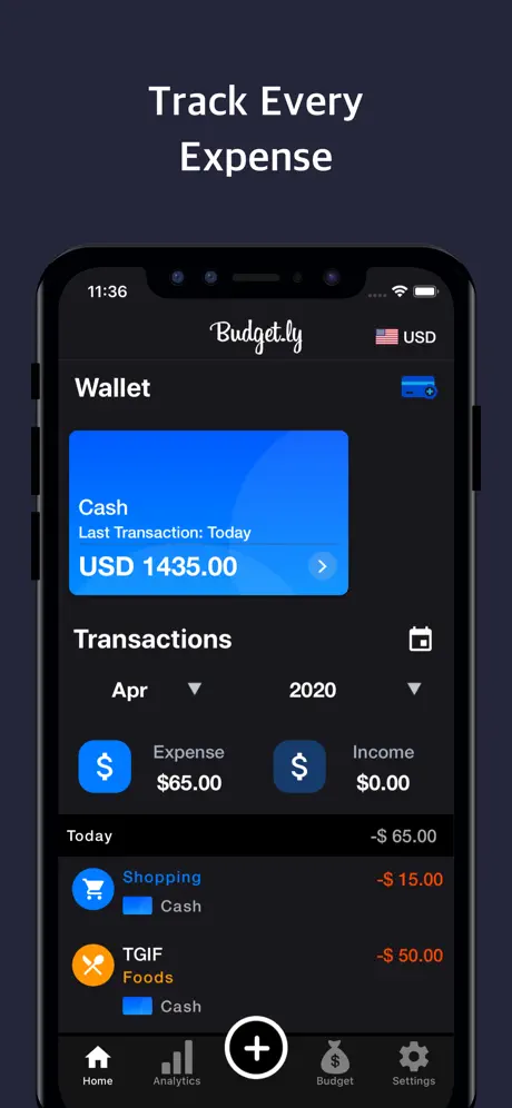 Budget.ly : Track Your Expense