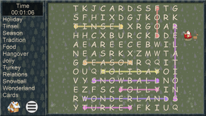 Xmas WordSearch - word seek Screenshot