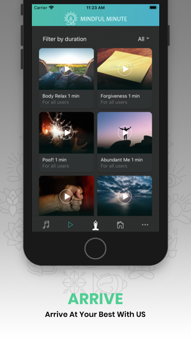 Mindful Minute App iPhone screenshot 4 - Health & Fitness app