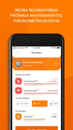 Captura de pantalla de AUTODOC CLUB-gestión De Coche en iPhone 8