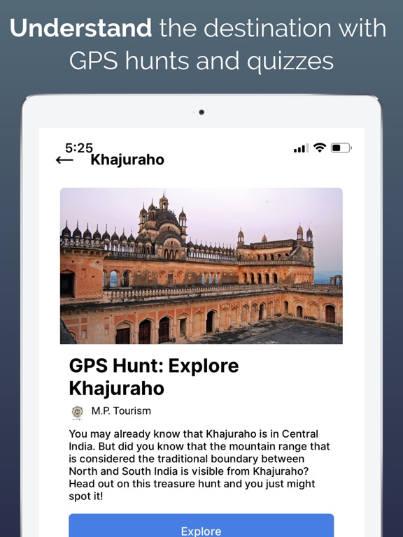 Madhya Pradesh RunCation iPad screenshot 4 - Travel app