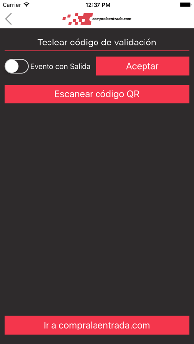 Compralaentrada Accesos Screenshot