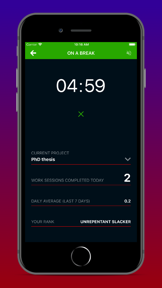 Productivity Challenge Timer screenshot