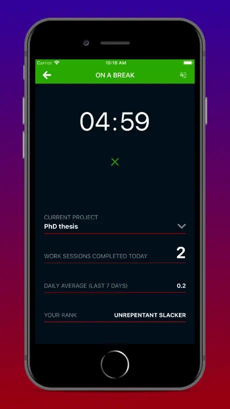 Productivity Challenge Timer
