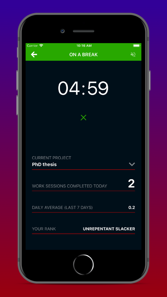 #3. Productivity Challenge Timer (iOS) 由: Vladimir Jovanovic