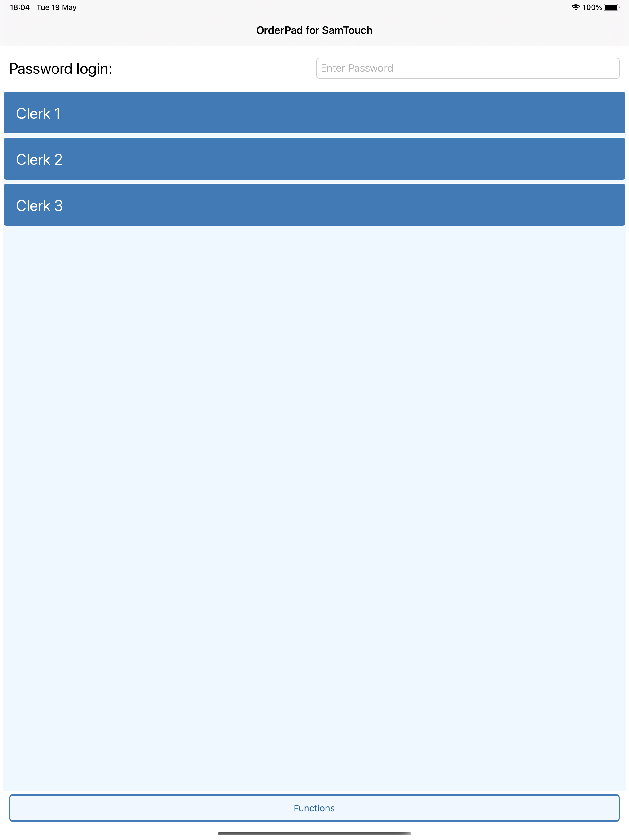 OrderPad for Samtouch