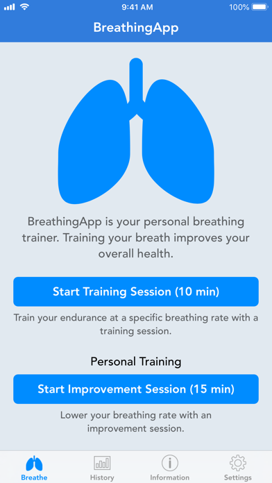 BreathingApp — Breath Trainer screenshot 2