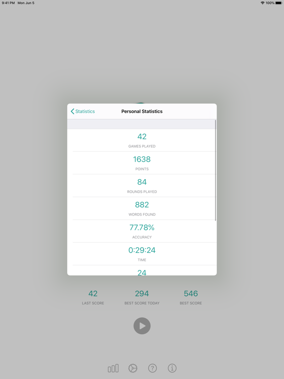 That Word iPad screenshot