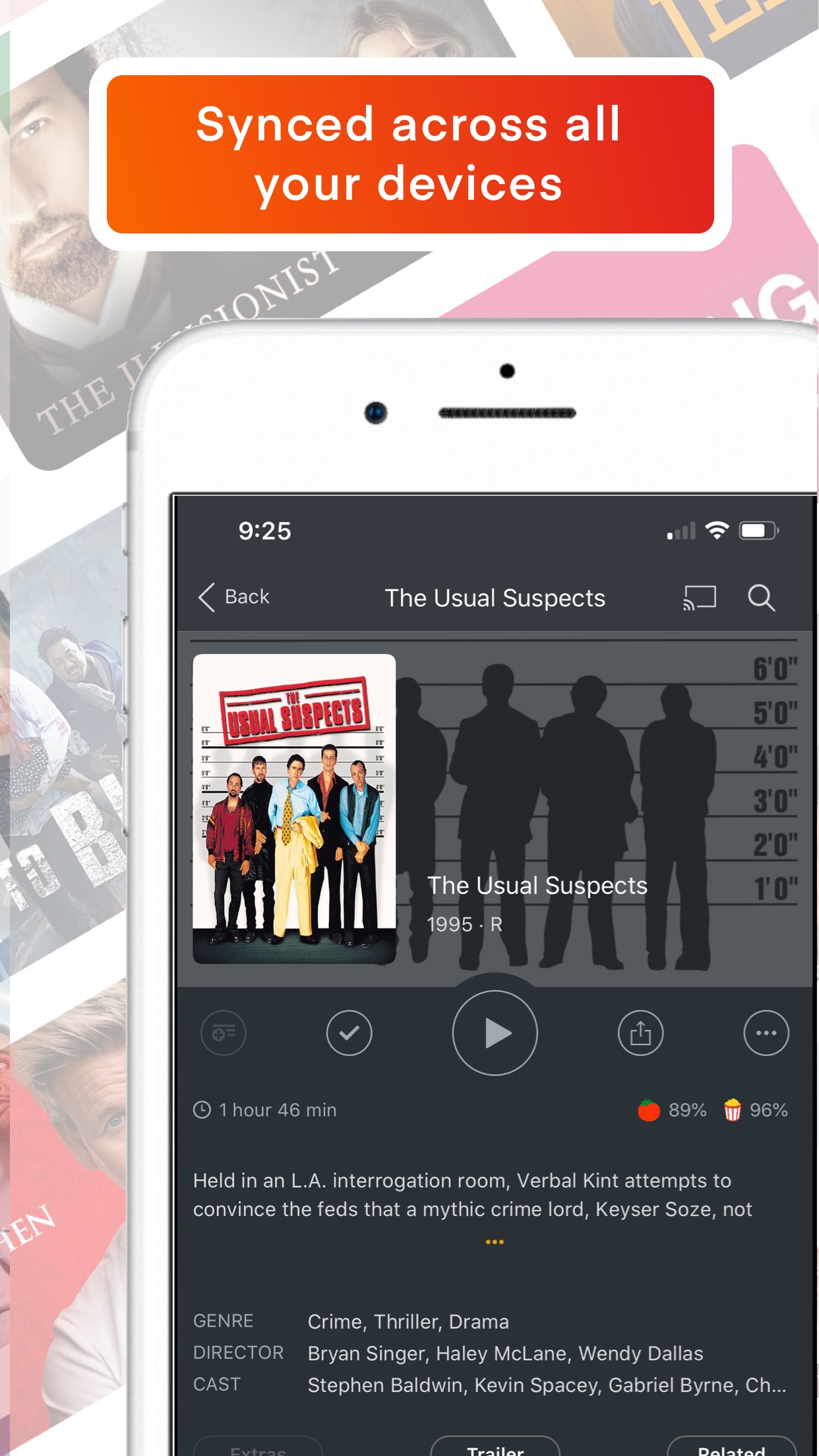 Screenshot do app Plex: Movies, TV, Music + more