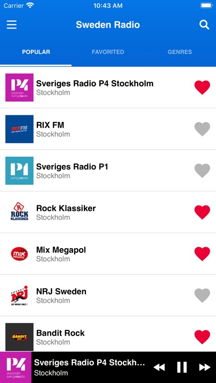 Sweden Radio Stations