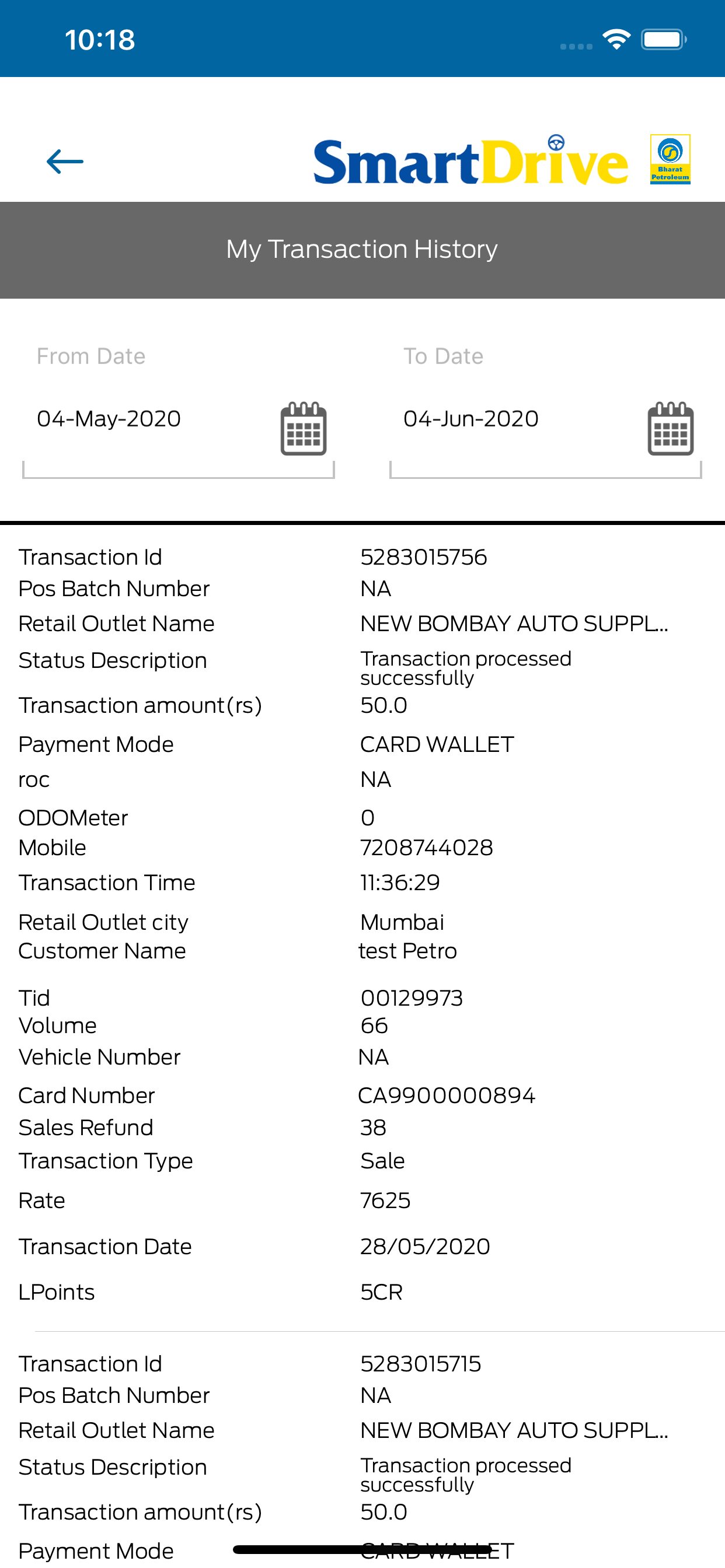 SmartDrive BPCL