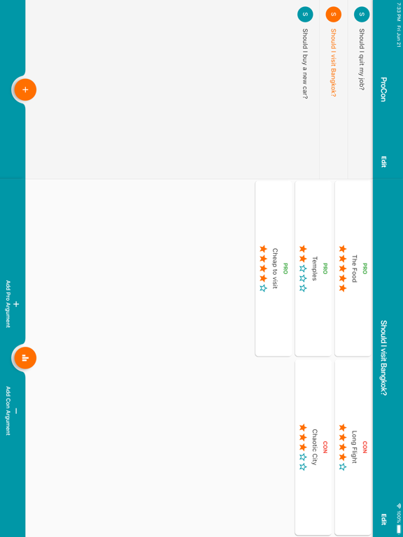 Screenshot #4 pour ProCon - Decision Maker