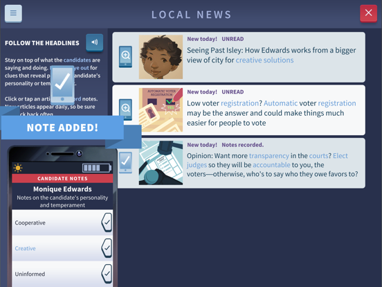 Cast Your Vote iPad screenshot 7 - Education app