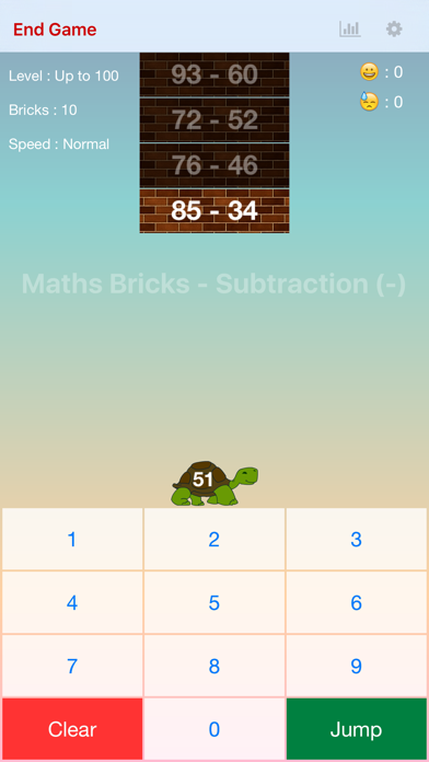How to cancel & delete Maths Bricks - Subtraction from iphone & ipad 1