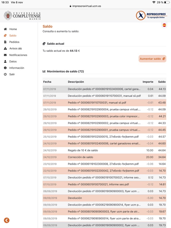 Screenshot #4 pour Impresora UCM
