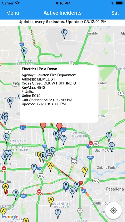 Houston Incident Map