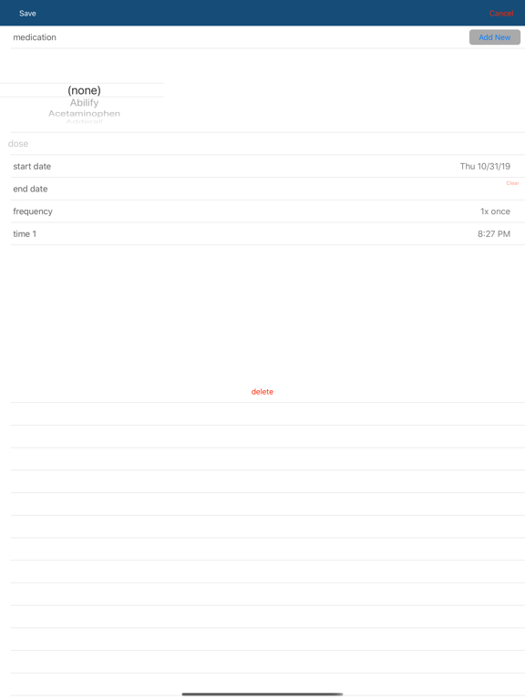 Wellth Health Tracker iPad screenshot 9 - Medical app