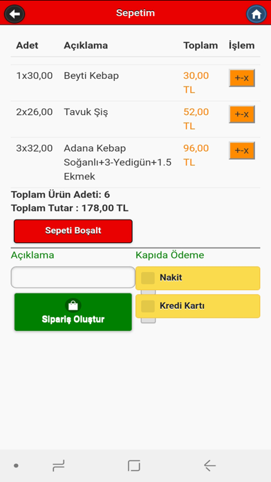 Yemekcim Screenshot