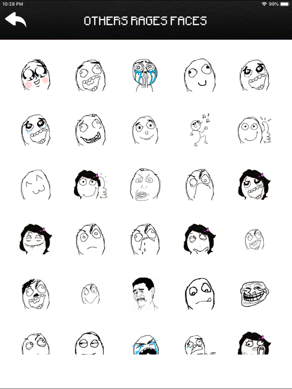 Screenshot #4 pour Funny Rages Faces - Stickers +